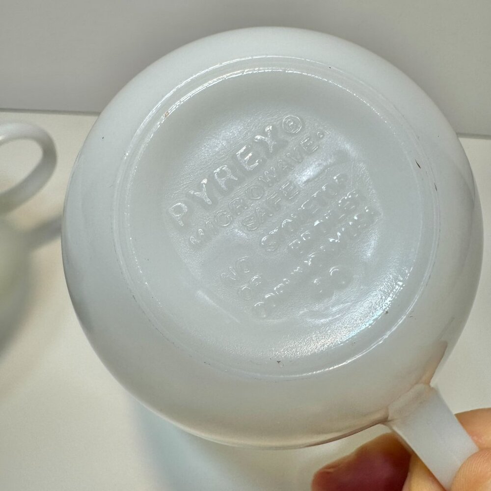 Pyrex Morning Blue Tea Cups - Picture 3 of 3
